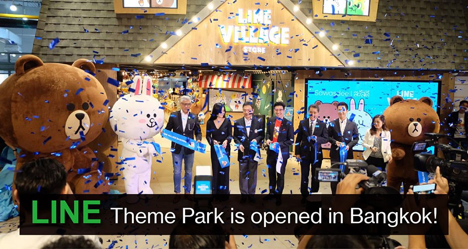 Line Theme Park is opened in Bangkok!